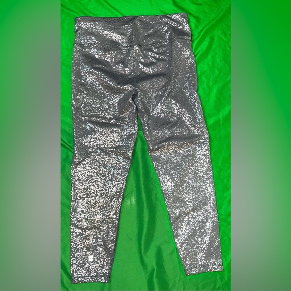 Sweaty Betty Gray Metallic Leggings size Large - Picture 3 of 5